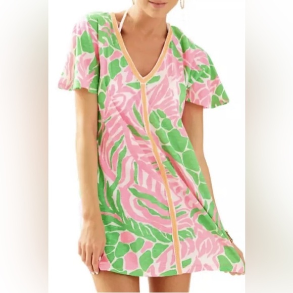 Lilly Pulitzer Bonita Cover Up  - Size XS - in Sneaky Tiki - Picture 1 of 8